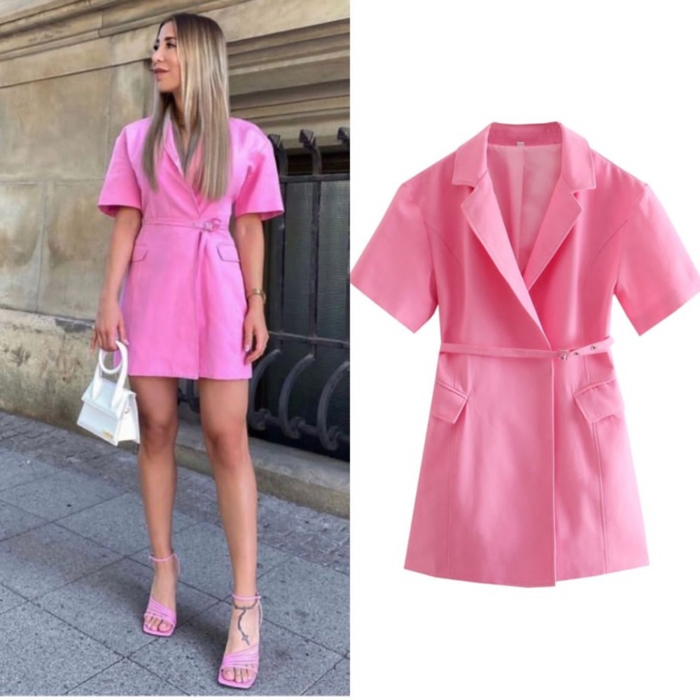 Zara pink dress , short mini cute , never worn